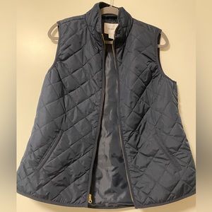 Old Navy navy light puffer vest